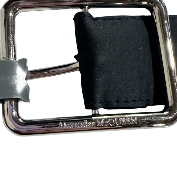 Alexander McQueen Double Wrap Men's Black Nylon Belt - 44  NWOT - Picture 3 of 6